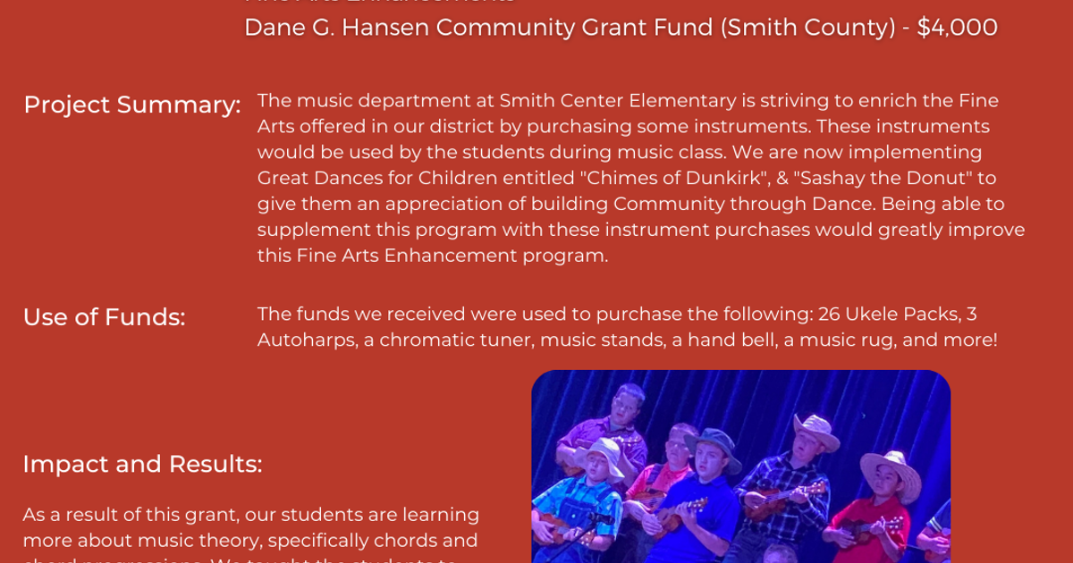 USD 237 Fine Arts Enhancements